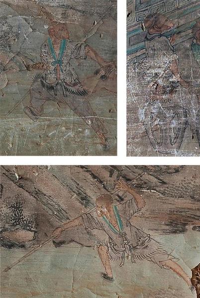 北壁壁画中孙悟空形象: