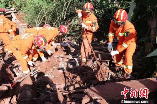 图为灾害现场。普洱消防提供2