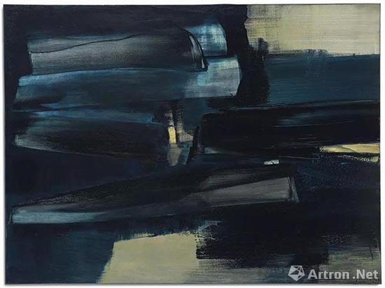 拍品编号8 皮耶·苏拉吉 (1919年生) 《画作97 x 130公分,1962年6月5日》