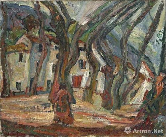 拍品编号17 柴姆·苏丁 (1893-1943) 《塞雷的自由之地》