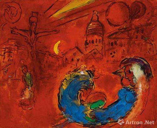 拍品编号120 马克·夏加尔 (1887-1985) 《小丘广场》