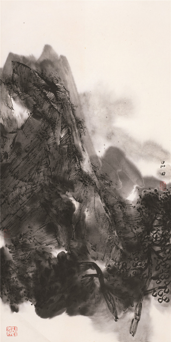 38·秋声 纸本水墨 69×34厘米 2017 38·秋声 纸本水墨 69×34厘米 2017