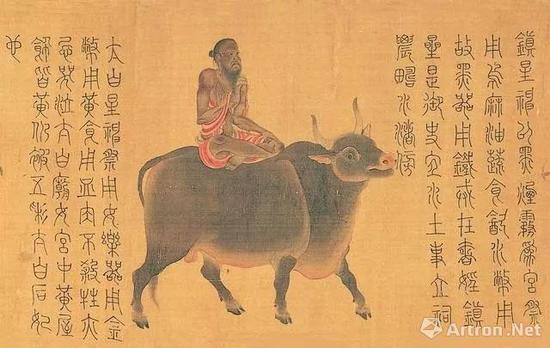 （传）张僧繇，《五星二十八宿神形图》卷，局部，绢本设色，27.5×489.7 厘米