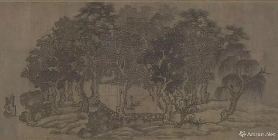 （传）李公麟《摹卢鸿草堂十志图卷》局部 大阪市立美术馆收藏