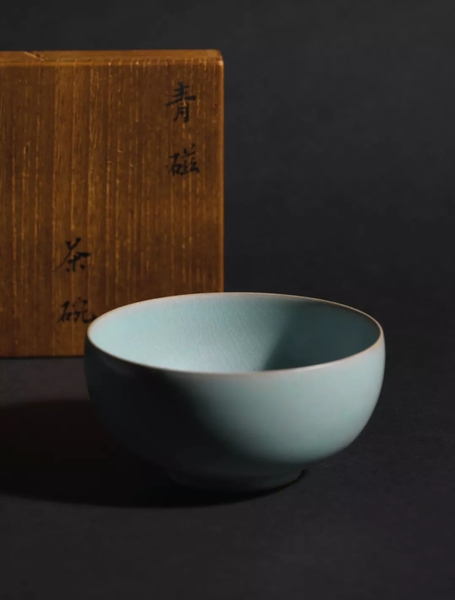 汝窑天青釉茶盏 汝窑天青釉茶盏