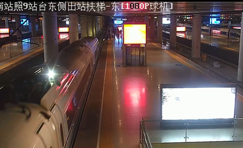 女子和男友闹着玩跳下站台逼停高铁 警方:行政处罚