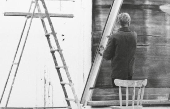 1994年，艺术家在工作室