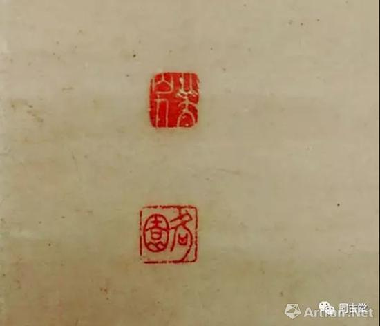 钤印：八大山人、何园