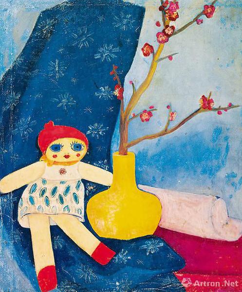 图10 丘堤 布娃娃 50cm×40.5cm 布面油画