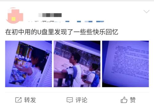 U盘中的记忆。来源：网页截图。