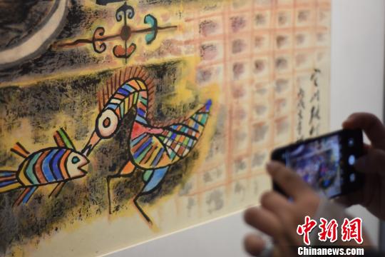 图为张仃作品局部?！≈咏ㄉ?摄