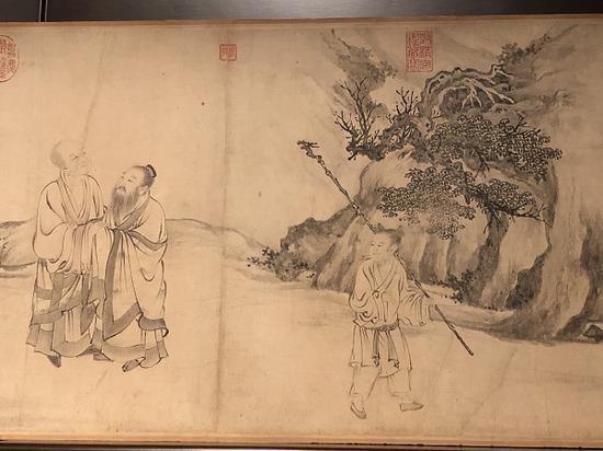 《白莲社图》局部