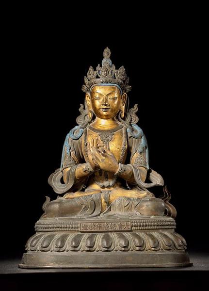 清乾隆 铜泥金弥勒菩萨   ——慈悲为怀 法相庄严