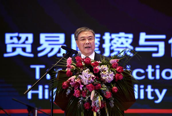 十一届全国政协经济委员会副主任、商务部原副部长、中国商业联合会原会长张志刚发言