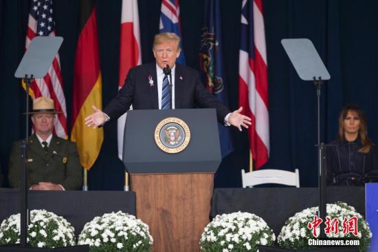 资料图:美国总统特朗普。<a target='_blank' href='http://www.chinanews.com/'>中新社</a>记者 廖攀 摄 点击进入下一页