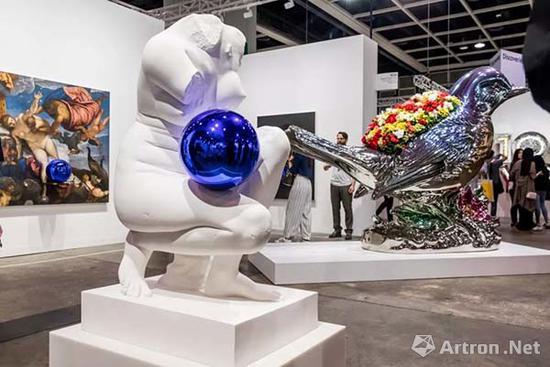 ▲香港巴塞尔David Zwirner画廊展区