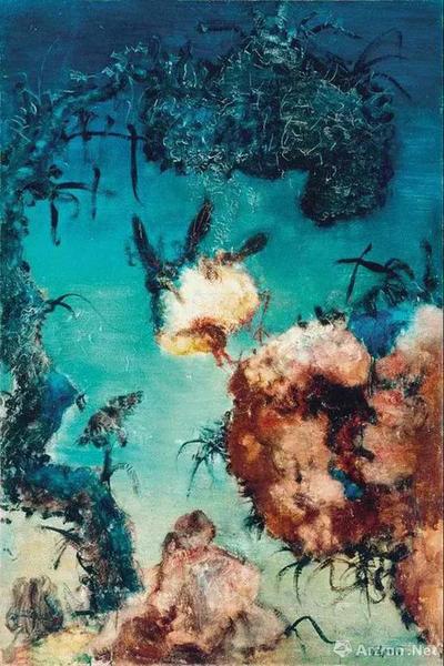 ▲周春芽《中国风景》