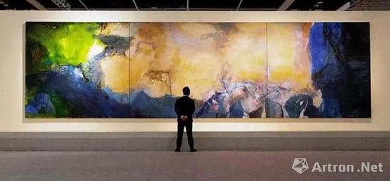 ▲ 赵无极《1985年6月至10月》，成交价：5.1亿港元