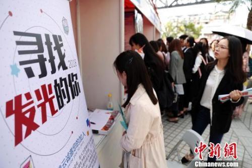 招聘会资料图。汤彦俊 摄