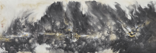 刘子建，祈风，74×173cm，纸本水墨，2018