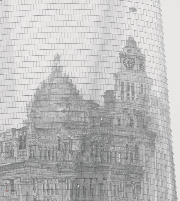 毛冬华，重塑，220×195cm，纸本水墨，2014