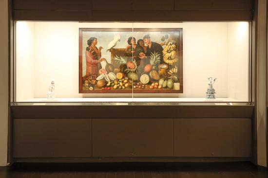 亚洲探险记特展 展场照片《巴达维亚的市集》（均匀制作提供、汪正翔摄）