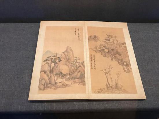 董其昌《纪游画册》“小赤壁”（复制），台北故宫博物院藏