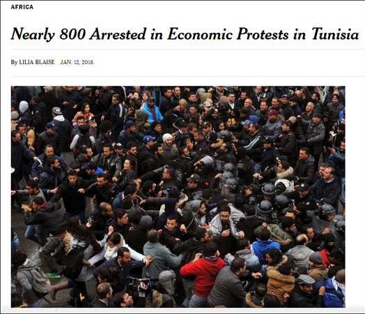 点击查看大图 8年无改变 突尼斯记者自焚抗议失业率