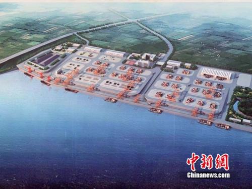 龙游港区规划图 郭其钰摄 龙游港区规划图 郭其钰摄