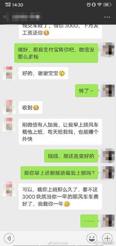 男友接送上下班2个月 女子被要3000元顺风车车费