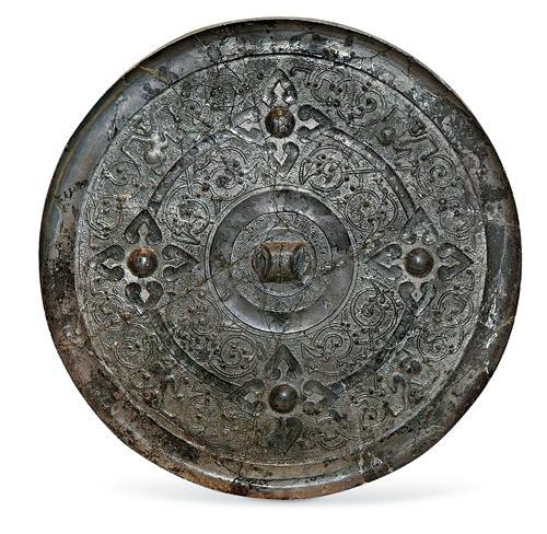 四乳兽纹铜镜。河北博物院供图