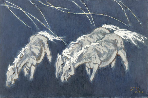 妥木斯《春天的风》布面油画 137×91cm 2014 妥木斯《春天的风》布面油画 137×91cm 2014