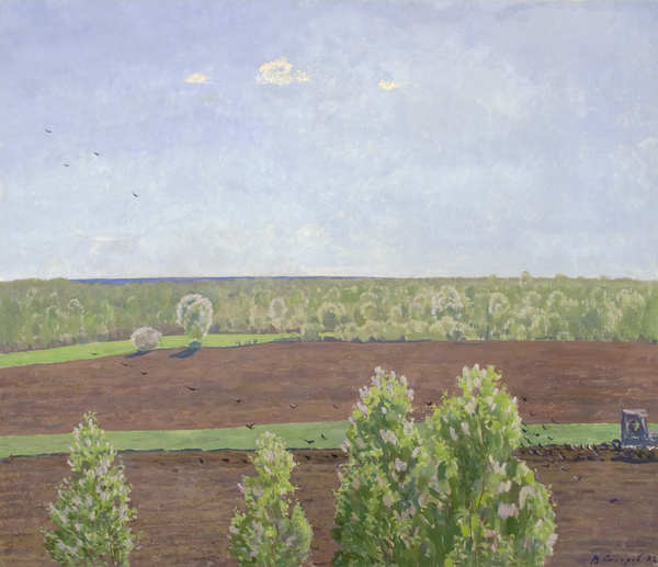 西多罗夫《春回大地》布面油画 100×116cm 2002 西多罗夫《春回大地》布面油画 100×116cm 2002