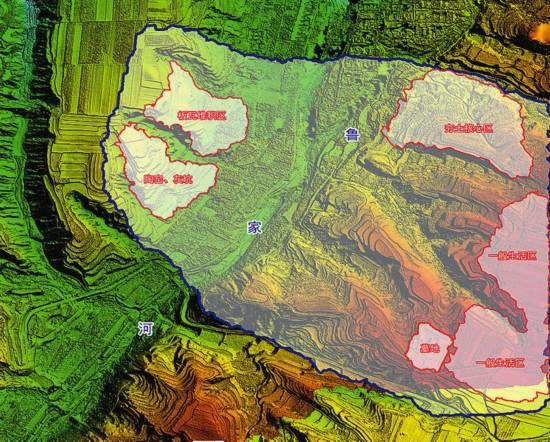 刘家洼墓地范围示意图
