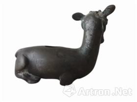 清代卧鹿形铜水盂鉴赏