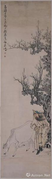 黄慎《伯乐相马图》轴