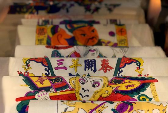 图为滩头年画系列作品。张晶 摄
