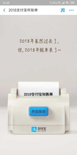 年度账单截图。