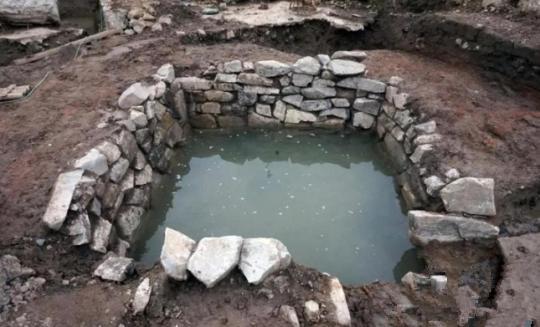 石砌水池。玉环市委宣传部提供