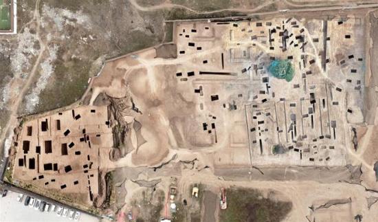 ▲西安马腾空遗址北部墓地布局图