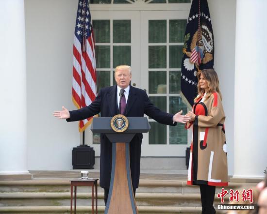 资料图:美国总统特朗普。 <a target='_blank' href='http://www.chinanews.com/'>中新社</a>记者 陈孟统 摄 点击进入下一页