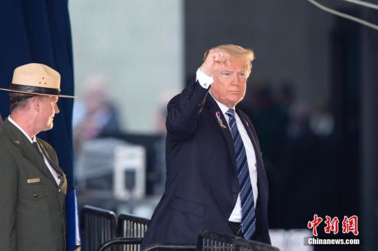 资料图:美国总统特朗普。<a target='_blank' href='http://www.chinanews.com/'>中新社</a>记者 廖攀 摄 点击进入下一页