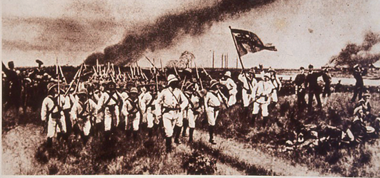 1860年10月6日英法联军攻陷北京以后进入圆明园，第二天，疯狂的抢劫开始了。