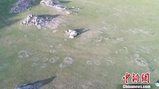 图为调查发现的匈奴墓群。 内蒙古自治区文物考古研究所供图 摄