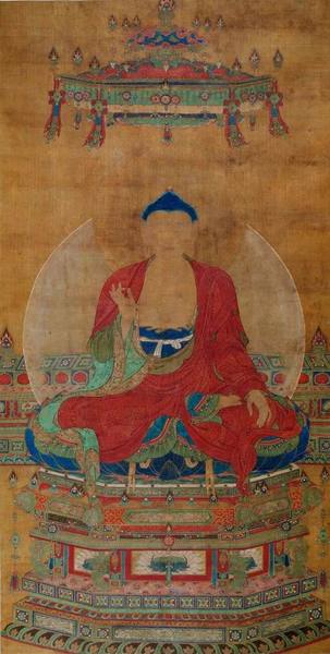 释迦牟尼佛，明代，绢本