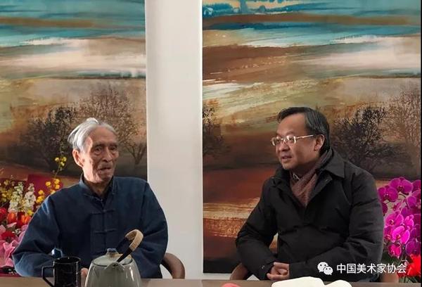 中国文联、中国美协看望慰问刘勃舒先生