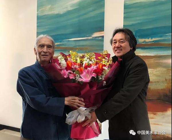 中国文联、中国美协看望慰问刘勃舒先生