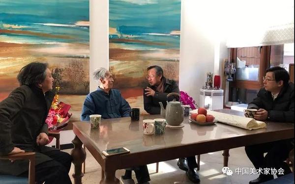 中国文联、中国美协看望慰问刘勃舒先生