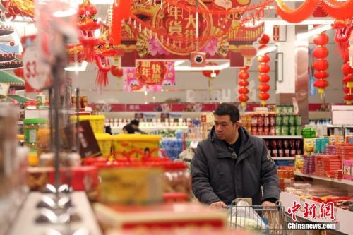 资料图：消费者正在置办年货。<a target='_blank' href='http://www.chinanews.com/'>中新社</a>记者 余瑞冬 摄