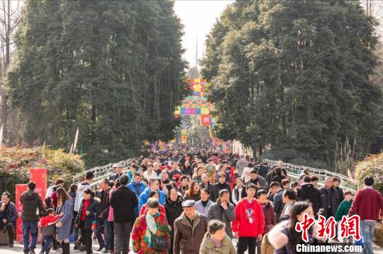 图为博物馆内熙熙攘攘的人群?！≈有?摄